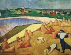 Emile Bernard Harvest on the Edge of the Sea Spain oil painting art